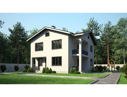 Дом из несъемной опалубки - Проект №10 | Woodbark.ru