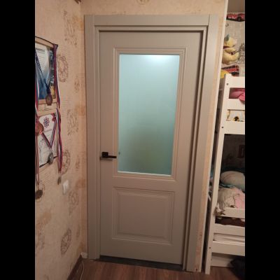 Шелли остекленная белая