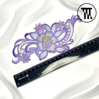 Термоаппликации, цв. Лаванда / Золото (пара)