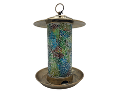 Кормушка для птиц (декоративный фонарь) на двух солнечных батареях