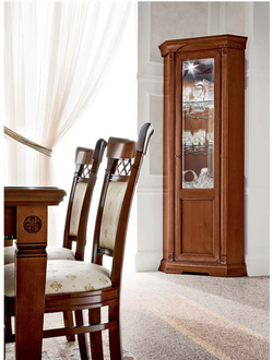 ВИТРИНА УГЛОВАЯ PALAZZO DUCALE 71CI15 (L88*P62*H214) PRAMA