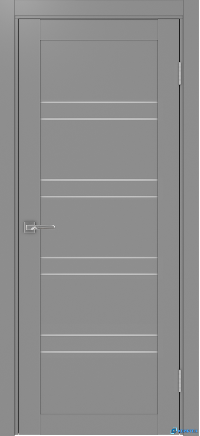 Дверь Оптима Порте царговая экошпон Турин 560 Серый купить в Челябинске | КВИРТЕК