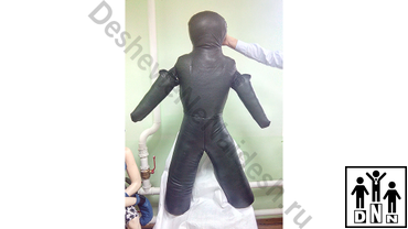 борцовский тренировочный манекен двуногий самбо кожа