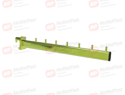 G-M735Z Кронштейн на овал трубу прямой 7 штырьков золото