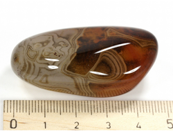 Сердолик, сардоникс, полировка, Индия (47*28*21 мм, 41 г) №28995