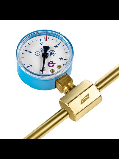 Устройство для заправки баллонов с манометром L=850 мм, G3/4-G3/4