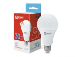 Лампа светодиодная ASD/inHome VC ЛОН A70 E27 30W(2700lm) 6500К 6K 135x70 (без пульсации) 4165