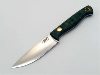 Нож Small сталь N690 желто-зеленая микарта