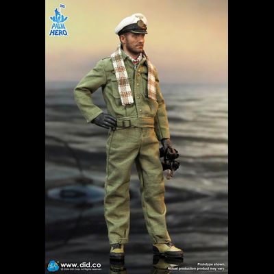 Капитан немецкой подводной лодки - Коллекционная ФИГУРКА 1/12 Palm Hero Series WWII German U-Boat Commander – Lehmann (XD80026) - DID
