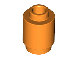 Brick, Round 1 x 1 Open Stud, Orange (3062b / 4212453 / 6039213 / 6220715)