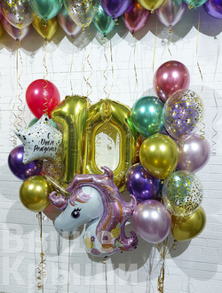 Сет "Волшебный юбилей" (35 шариков + 2 цифры)