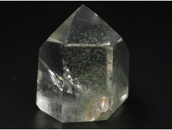 Кварц горный хрусталь с фантомами и хлоритом, кристалл полированный, Бразилия (37*31*27 мм, 44 г) №36852