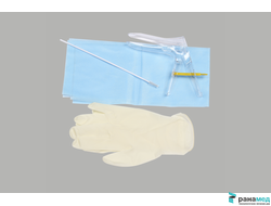Набор гинекологический (зеркало L, ЦИТОЩЕТКА, салфетка, перчатки М), UnicornMed, Китай