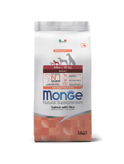 Корм Monge Mini для собак мелких пород с лососем 2,5 кг