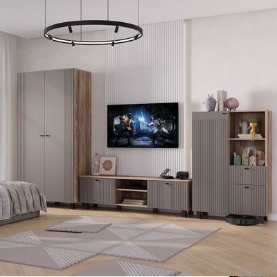 Модульная гостиная Олива Муссон софт МF14 вариант 2  Ш3506 В2016 Г377