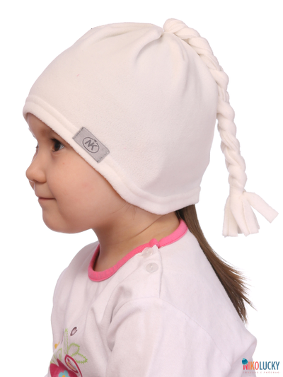 Шапка м35ф17, цвет белый р. 48-50