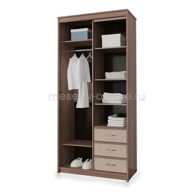 Шкаф-купе Карина 1,0 с зеркалом
