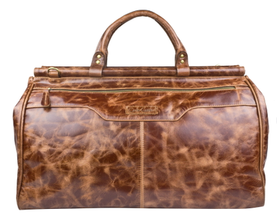 Кожаный саквояж Otranto Premium cognac (арт. 4006-53)