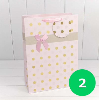 Пакет подарочный "Леди" (микс), 32*45*15см