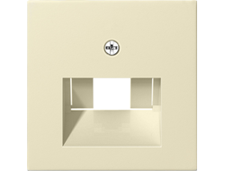 027001 Gira, накладка розеток RJ, глянцевая кремовая