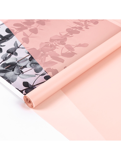 Пленка "Лак Pastel" 59см 180гр Светлый лосось (пр-во Россия) ПЭ01/2