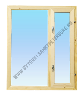 Деревянное окно 1200х1000 мм открывающееся