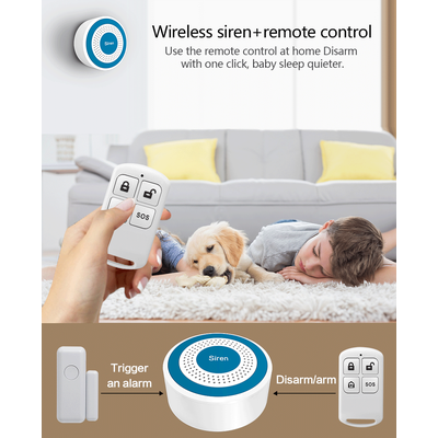 Беспроводная сирена 85 дБ GauTone PE519