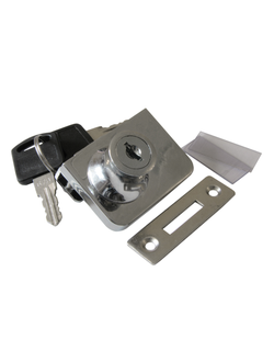 Замок LOCK.407.CR, стекло, 2 двери (хром)