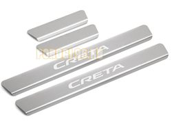 Накладки порогов Rival для Hyundai Creta 2021-