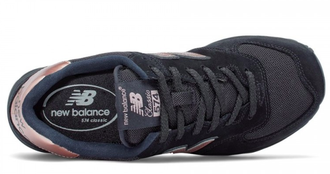 New Balance 574 Черные с золотым женские (36-40) Арт. 188MF-A