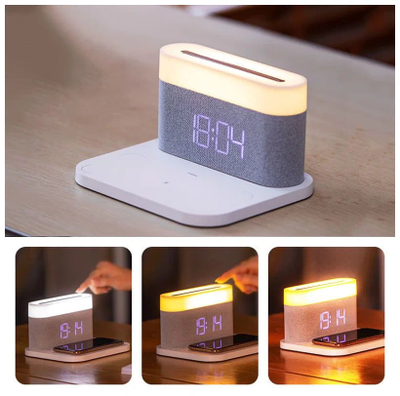 Ночник с часами Xiaomi Youpin VFZ для беспроводной зарядки C-WCLL-C01 White