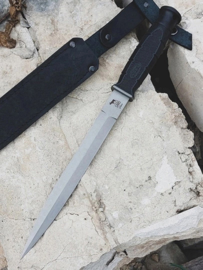 Тактический нож Страйт сталь AUS 6, рукоять резина