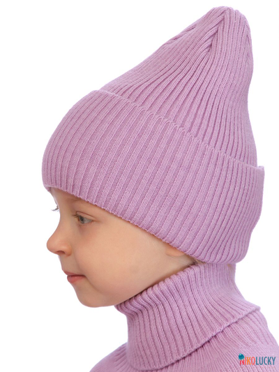 Шапка  20201-03, цвет сиреневый, р. 52-54