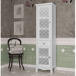 Пенал Opadiris Омега 45 белый матовый, левый