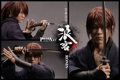 ПРЕДЗАКАЗ - Бродяга Кэнсин (в черном) - КОЛЛЕКЦИОННАЯ ФИГУРКА 1/6 scale Roku black version (PA2403A) - PEAKART STUDIO ?ЦЕНА: 38900 РУБ.?