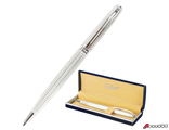 Ручка подарочная шариковая GALANT «Royal Platinum», корпус серебристый, хромированные детали, пишущий узел 0,7 мм, синяя. 140962