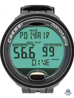 Компьютер подводный CRESSI DONATELLO декомпрессиметр, черный