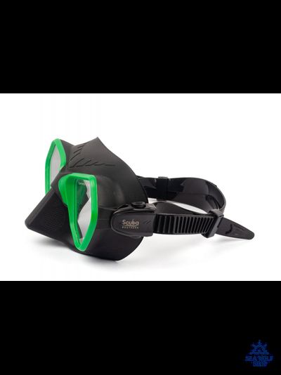 Маска для дайвинга Scuba Brothers TRITON BLACK/GREEN