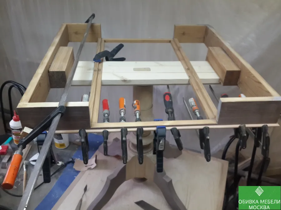 Проклейка каркаса 