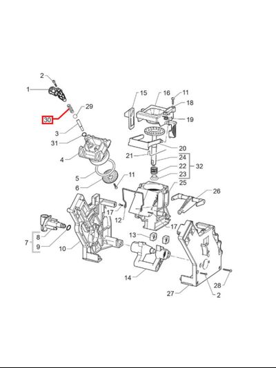 Конусная пружина заварочного узла для Saeco, 9161.222