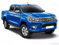 Пороги на новый пикап Toyota Hilux Revo