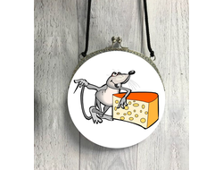 Сумка круглая "Крыса" №14