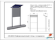 Информационный стенд с козырьком