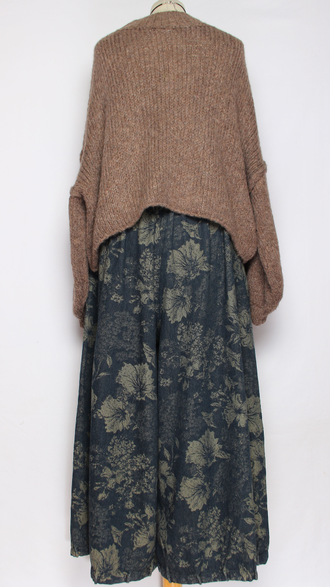 ДЖЕМПЕР КОРОТКИЙ "КИМОНО ШОВ СТОЙКА" широкий рукав голубой, чайная роза, св.серый, серый, какао до р.54