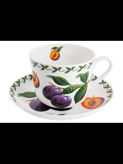 Чашка с блюдцем Слива  480 мл