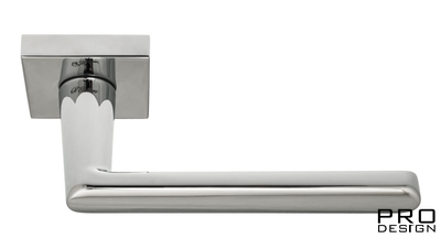 Дверная ручка на квадратном основании Fratelli Cattini "NEVADA" 8-CR полированный хром