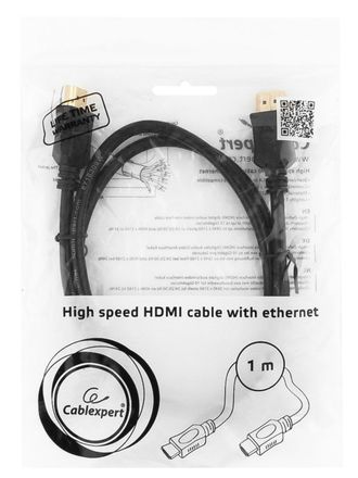 8716309082778	 Кабель HDMI Cablexpert, серия Light, v1.4, M/M, позол.разъемы, пакет 1 m