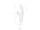 J2018-17 ВИБРАТОР SATISFYER PRO G-SPOT RABBIT, С ВАКУУМ-ВОЛНОВЫМ СТИМУЛЯТОРОМ, СИЛИКОН, БЕЛЫЙ, 22 СМ.