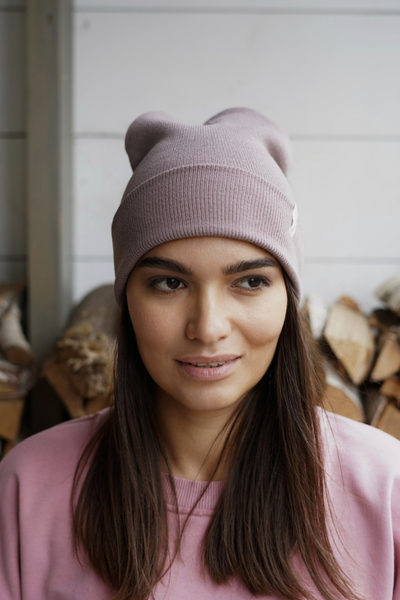 ШАПКА ПРИЯТНО "ПУДРОВАЯ"