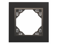 Efapel 90910 TPS, Рамка анимато, 1 пост, черный/серый